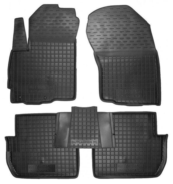 Полиуретановые коврики Mitsubishi Outlander XL/ Peugeot 4007 2005-2012 черный, кт - 4шт 11243 Avto-Gumm - фото 1 - id-p75006569