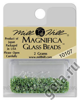 10107 бісер Mill Hill, 12/0 Spring Green Magnifica Glass Beads