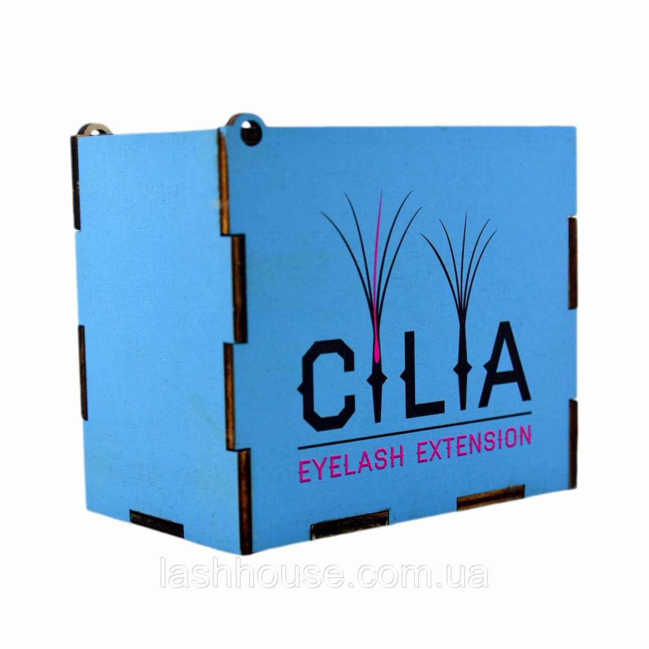 LashBox Для Ресниць Cilia [BLUE] (Лешбокс З 5 планшетками)