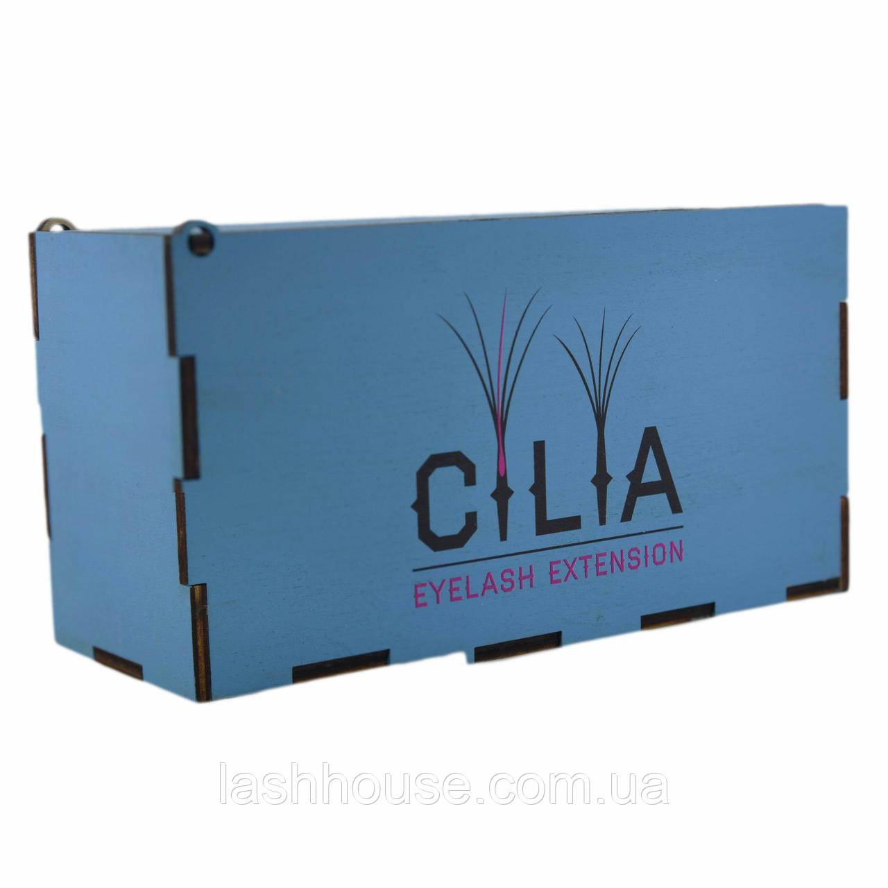 LashBox Для Ресниць Cilia [BLUE] (Лешбокс З 10 планшетками), фото 1