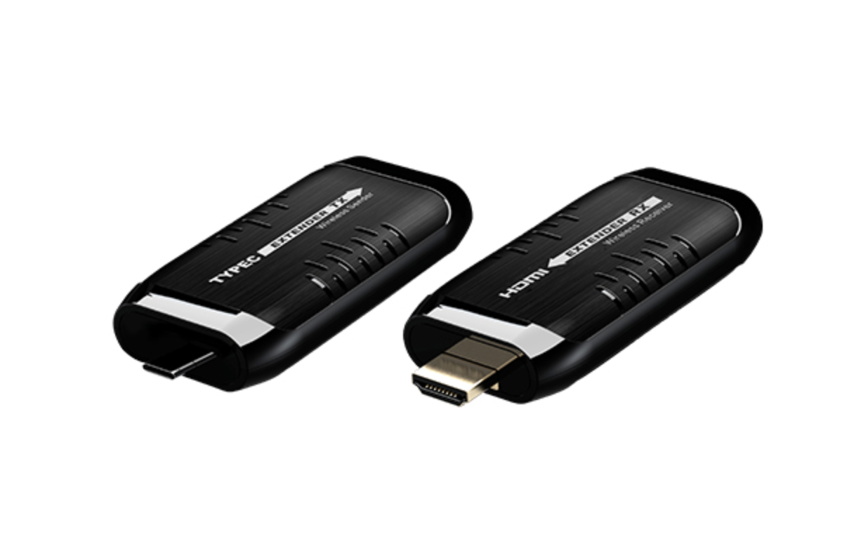 Бездротовий HDMI передавач відеосигналу LKV388 TypeC-S mini 1080P HD до 15 м 60 Гц 