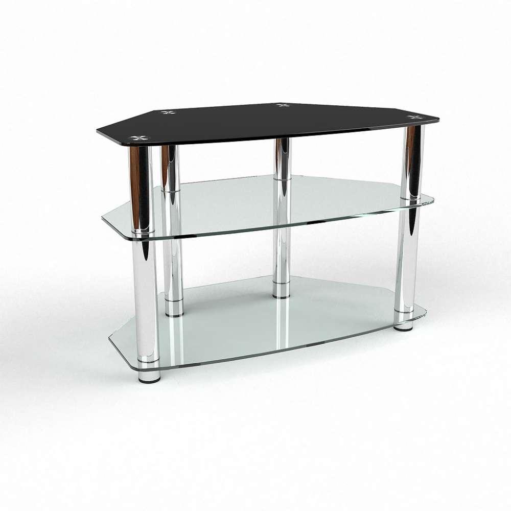 Тумба для ТВ зі скла у вітальню Радіус+Комбі БЦ-Стол, фото 1