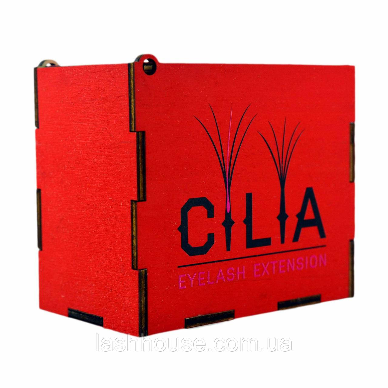 LashBox Для Ресниць Cilia [RED] (Лешбокс З 5 планшетками)