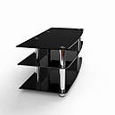 Тумба для ТВ зі скла у вітальню Сігнал+Чорний БЦ-Стол, фото 3