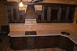 Кухня з дерева під старовину (з кованними елементами), фото 3