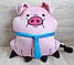 Декоративна подушка свинка Пухля (Вадлс) з Гравіті Фолз, ручна робота, фото 4