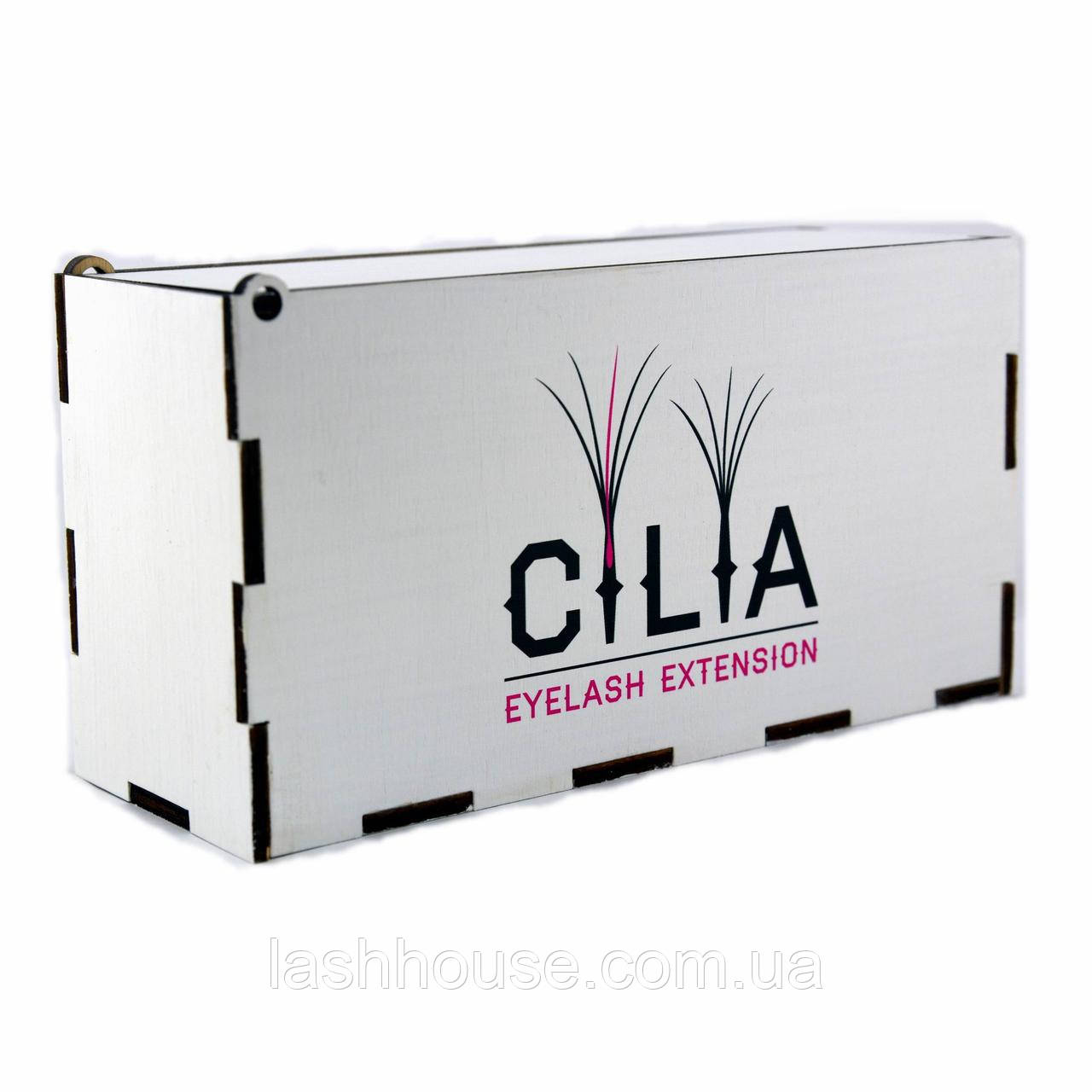 LashBox Для Ресниць Cilia [WHITE] (Лешбокс З 10 планшетками), фото 1