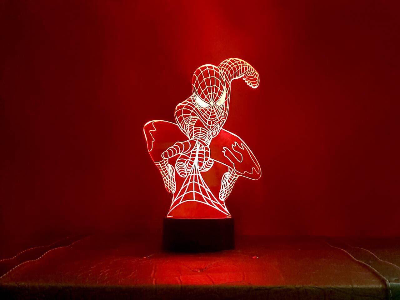 Нічник 3D світильник «Людина-павук» 3D Creative