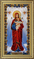 Набор для вышивки бисером ТМ "Картины бисером" Икона Божьей Матери Благодатное Небо Р-177