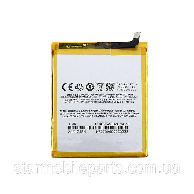 Акумулятор (АКБ, батарея) для Meizu M6/ BA711, (Li-ion 3.8 V 3090mAh)