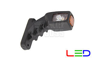 Габарит заносу причепа триколірний Діодний 16 см LED 24v NOKTA