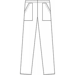 Штани медичні на резинці темно сірі з кишенями Atteks - 03500, фото 2