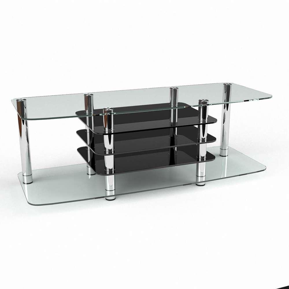 Тумба для ТБ зі скла у вітальню Тектоніт БЦ-Стіл, фото 1