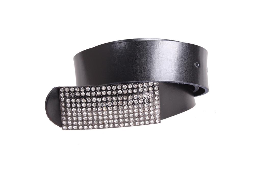 Жіночий ремінь з натуральної шкіри W168 чорний, фото 1