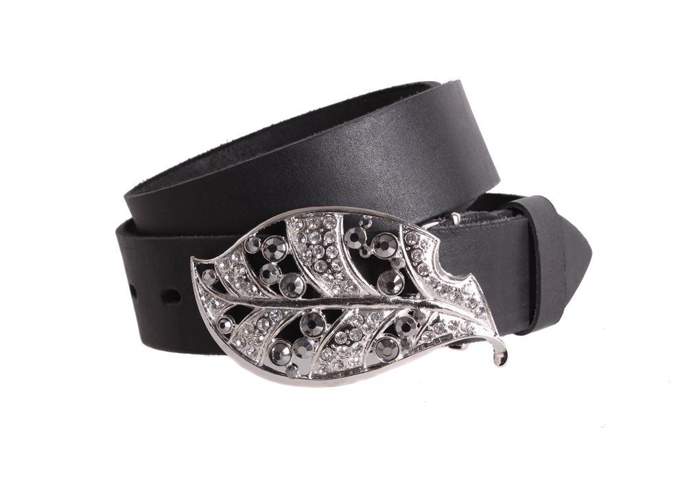 Жіночий ремінь з натуральної шкіри blx90381 чорний, фото 1