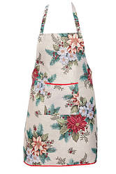 Кухонний Новорічний фартух Різдвяний букет