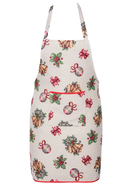 Кухонний Новорічний фартух Дзвіночки, фото 1