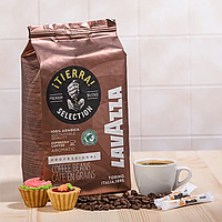 Кава в зернах Lavazza Tierra Selection 100% Арабіка Лавацца Італія Оригінал шоколадні нотки середня обжарка
