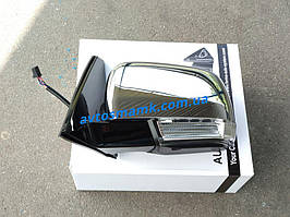 Дзеркало ліве електро з обігрівом хром, що складається, з покажчиком повороту з підсвічуванням Pajero 2007-