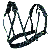 Шлея 928 кожаная "западного типа" для Лошадей