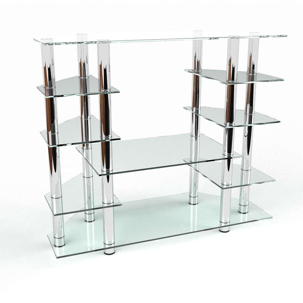 Тумба для ТБ зі скла у вітальню Титан БЦ-Стіл, фото 1