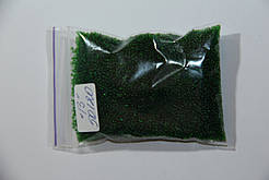 Бісер чеський, мікро. Пресциоза. №13. Колір зелений, прозорий. арт. 50120 Упаковка 10 грам.