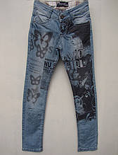 Стильні літні джинси для дівчаток 128,134,140,146 зросту Ayugi Туреччина