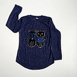 Туніка для дівчинки Кішки , паєтки змінюють колір 122-128, фото 4