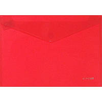 Папка-конверт Economix E31302-03 B5+ на кнопке красная