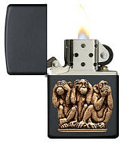 Запальничка Zippo 29409 Three Monkeys, фото 2