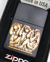 Запальничка Zippo 29409 Three Monkeys, фото 3