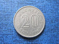 Монета 20 сен Малайзия 1969 1973 1967 три года цена за 1 монету
