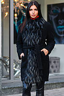 Зимнее теплое пальто женское LS-8765-8, размеры 44,46,48