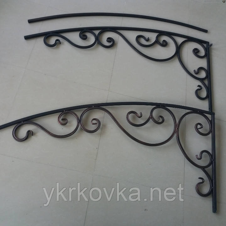 Навіс кований каркас боковини 2 шт. 180 см, фото 1