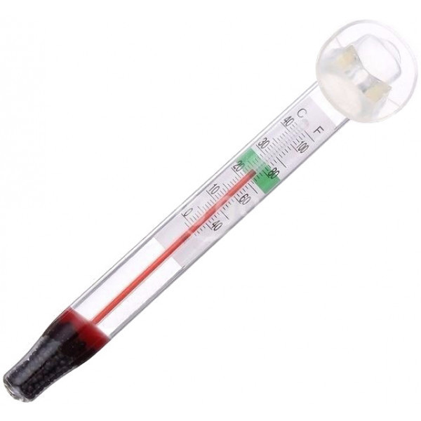 Термометр скляний на присосці, градусник Aquarium Products CH YD-C006 10.5 см