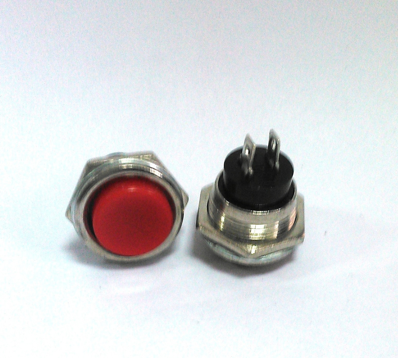 Пускова Кнопка PBS-26B без фіксації OFF-(ON), 2pin, 2А 250V RED