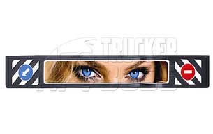 Бризковик на бампер "Сині очі" тиснений, чорний 2400*350мм