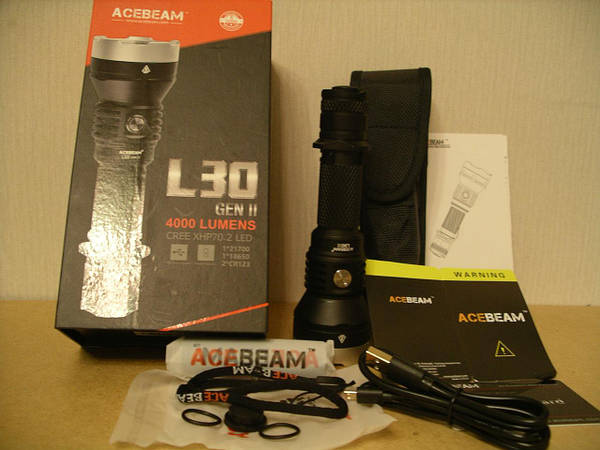 Купить Фонарь Acebeam L30 Gen II Cree XHP70.2 тактический в