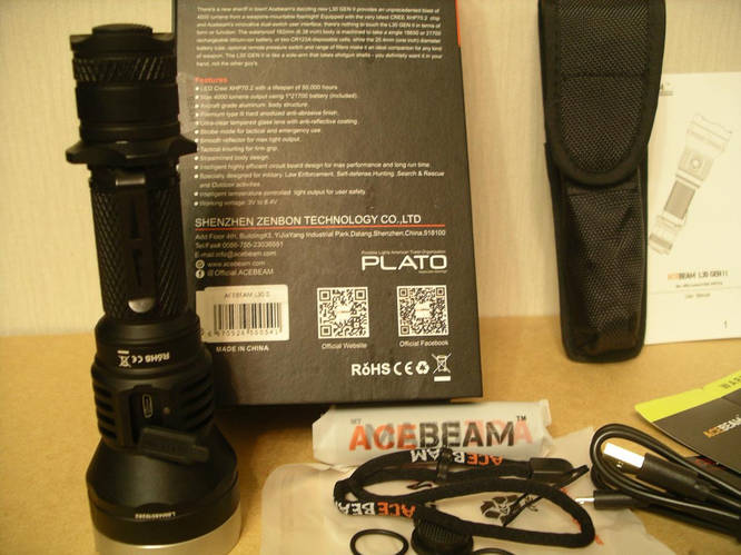 Фонарь Acebeam L30 Gen II Cree XHP70.2 тактический (ID