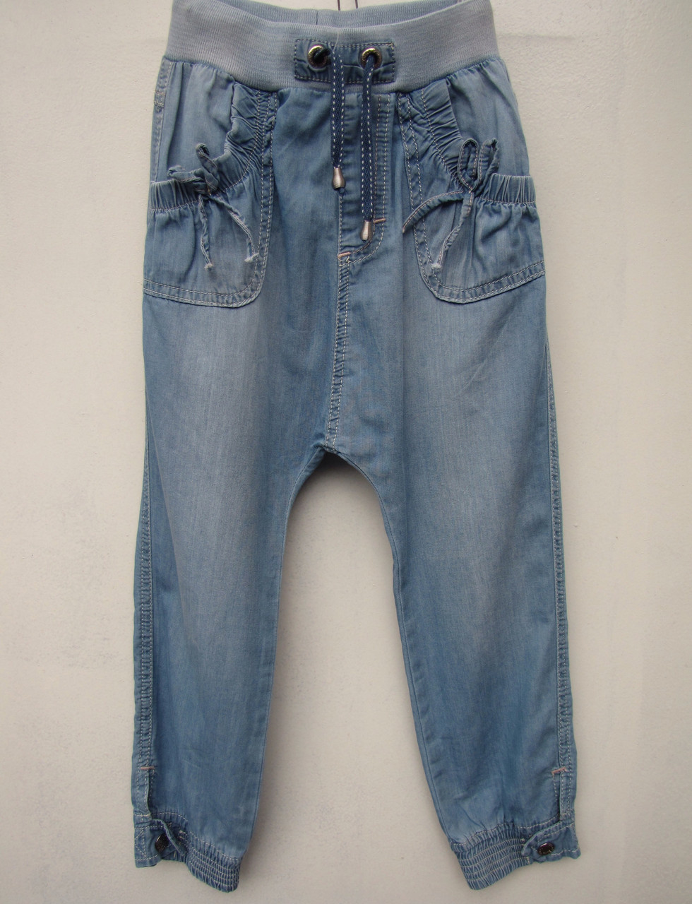 Джинси для дівчаток літні 104,110,116,122,128 зросту Матня, фото 1