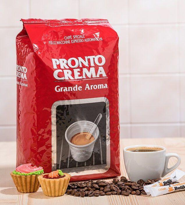 Кофе в зернах Lavazza Pronto Crema Grande Aroma смесь 80% Арабика и 20% Робусты 1кг Италия Оригинал - фото 1 - id-p267230842