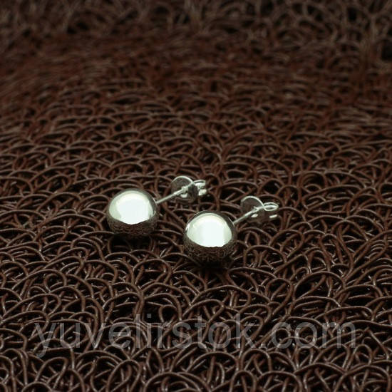 Сережки-пуссети Tiffany "Дзеркальні кульки"