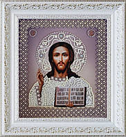 Набор для вышивки бисером ТМ "Картины бисером" Икона Христа Спасителя. Венчальная пара Р-209