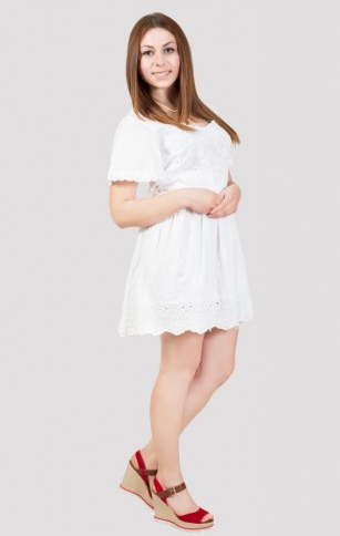 Плаття жіноче літнє з прошвою , фото 1