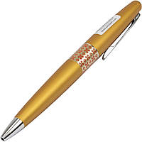 Ручка шариковая "Pilot" оранжево-золотой металлик, "цветы", синяя №BP-MR3-M-FL-L-E