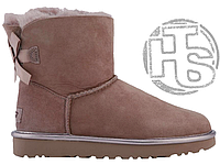 Женские угги UGG W Mini Bailey Bow II Metallic Dusk 1019032