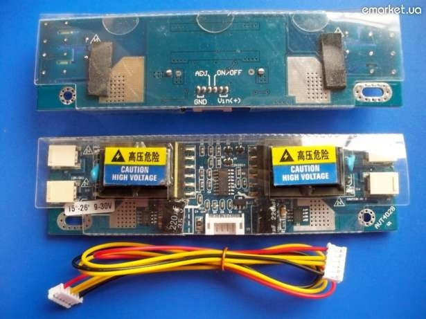 Универсальный инвертор подсветки монитора 15-22V(4 лампы) (ID#68261690 ...