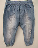 Джинси для дівчаток 86,104,110 зросту літні Гудзики-матня, фото 2