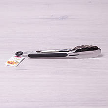 7520 Щипці з нержавіючої сталі Kamille з силіконовими ручками 23см