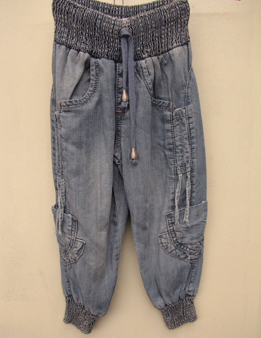 Джинси-капри літні для дівчаток 104,110,116,122,134,140 зросту  , фото 1